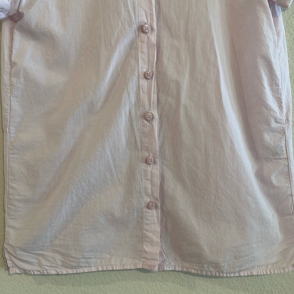 Stark X Women Button Front Shirt XS Pink 100% Cotton Lightweight Contemporary - Picture 5 of 14
